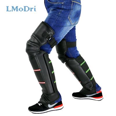LMoDri мотоциклетные теплые наколенники, теплые наколенники для езды на мотоцикле, защитные наколенники, ветрозащитные, зимние, водонепроницаемые из искусственной кожи