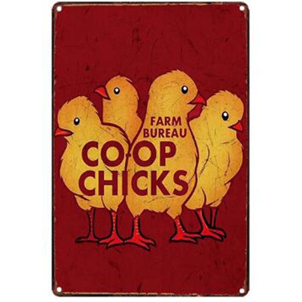 Mfoever Farm Fresh Eggs Metal Tinplate Sign Poster Chicken Egg Shabby Chic Tin Signs Metal Plate xcm