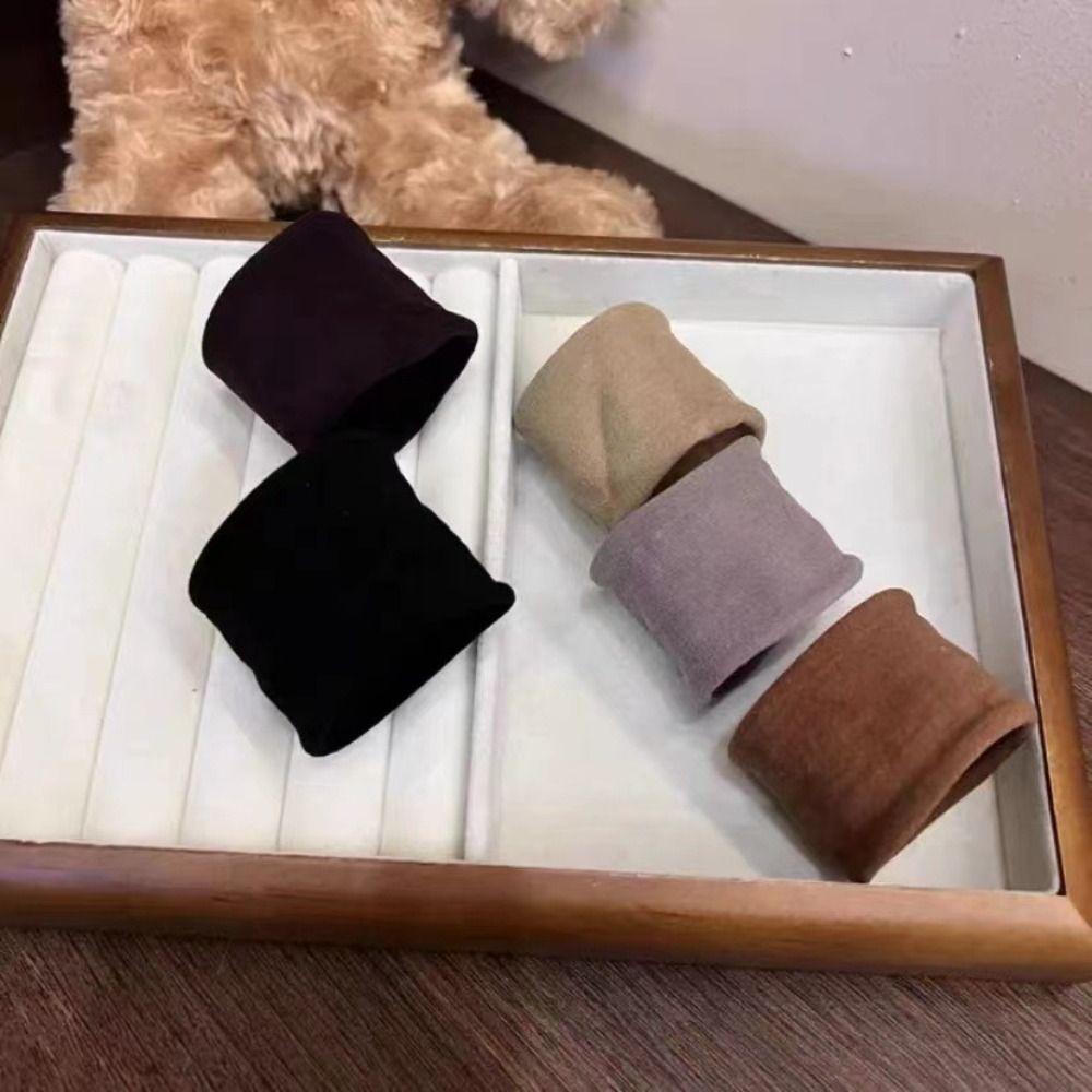 5 шт. однотонные бесшовные кольца для волос, высокие эластичные резинки, милые веревки для полотенец для женщин