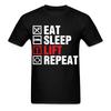 Eat Sleep Lift Repeat Shirt Gym Fitness T-Shirt Size S-6XL