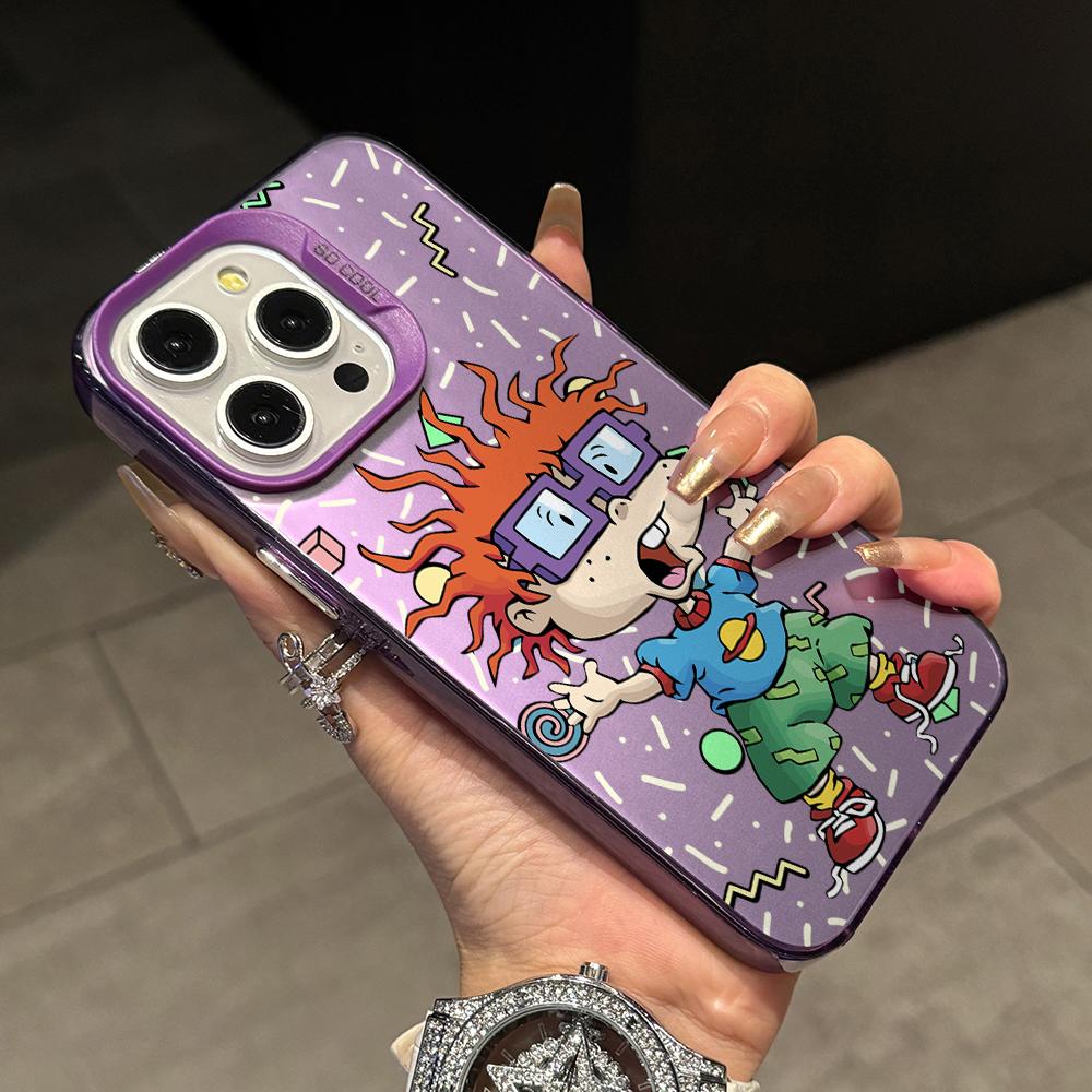 Funny Cartoon R-Rugrat Children Phone Case for Xiaomi Redmi 15C 14C 13C 12C 10 Note 15 14 13 12 Pro Plus 4G 5G Silver Hard Cover