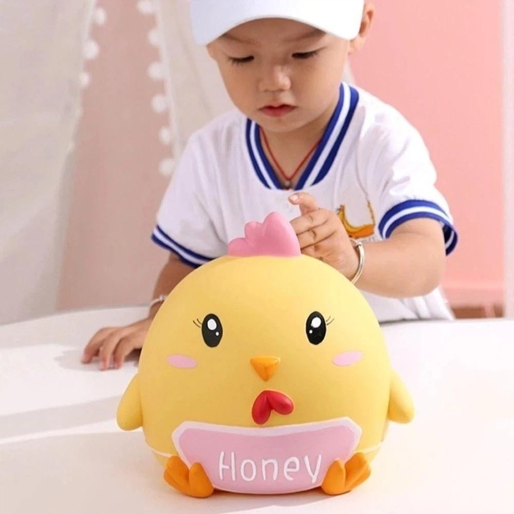 Маленькая Желтая Курица Свинья Копилка Мультяшное Животное Копилка для Монет День Святого Валентина