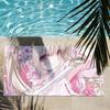 Аниме Розовый Ангел Девочки Chobits Полотенце Быстросохнущие Пляжные Полотенца Подходят Для Бассейнов Кемпинга Йоги И Тренажерного Зала