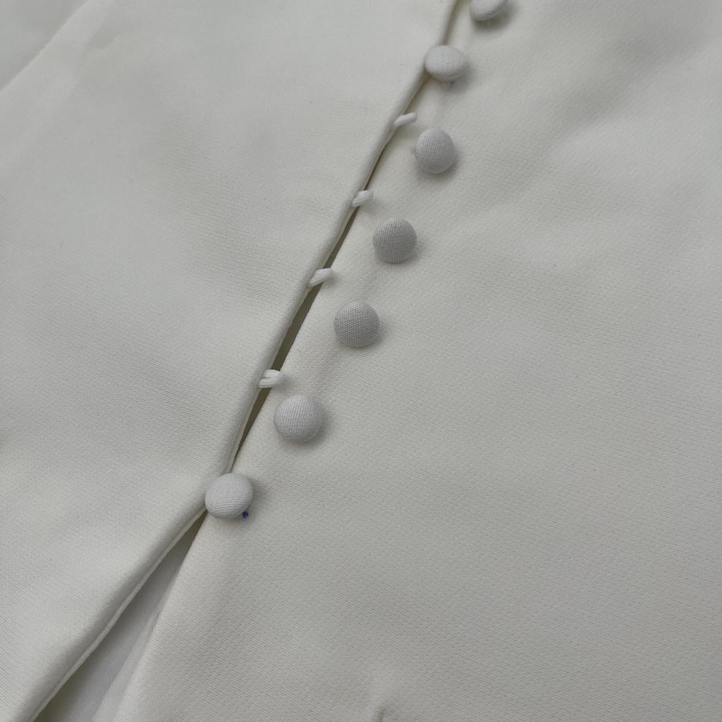 2024 Женский приталенный жилет без бретелей, подчеркивающий талию, с простыми пуговицами в ряд для осени/зимы