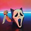 Spooky Cat Mask Pets Screaming Ghost Cosplay Mask Creepy Ghost Cat Mask for Cosplay Halloween Costume Party Dress-up