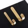 Gold Wall Hook J Shaped Towel Hanger Wall Mounted Furniture Hardware  Robe
