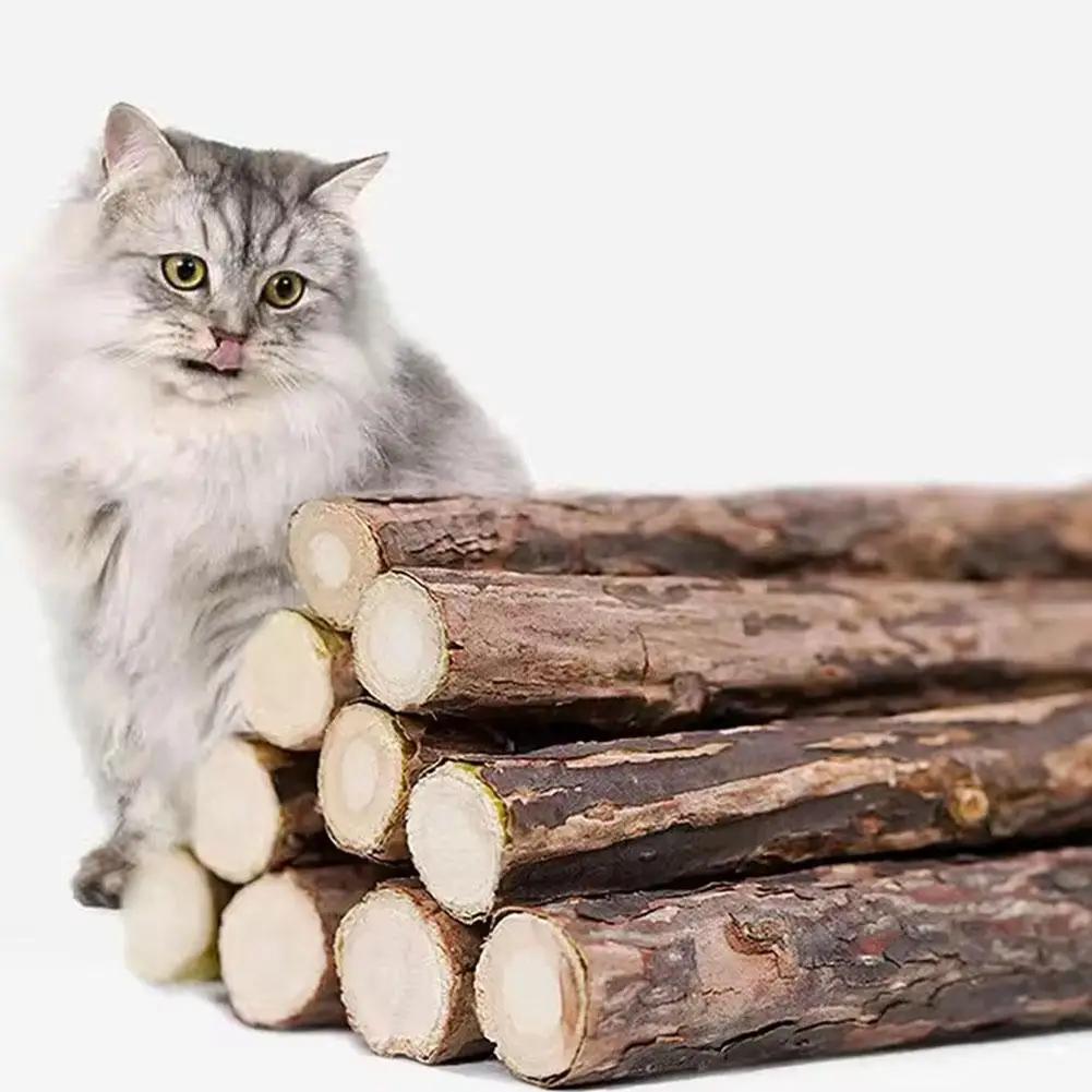 10Pcs Natural Catnip Pet Cat Molar Toothpaste Stick Cat Kitten Chew Toys Pet Supplies Cat Snacks Sticks Healthy Pet Accessories