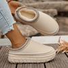 Tire Thick-soled Snow Boots Women's New Short-leg Fleece Thickened Warm Cotton Shoes for Autumn and Winter 2025