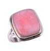 Натуральный розовый опал драгоценный камень ручной работы 925 пробы серебро кольцо размер 7 i6q05