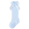 Newborn Baby Girl Knee High Socks Autumn Clothes Long Socks Thin Mesh Stockings with Bow for Infants Baby Items Clothing