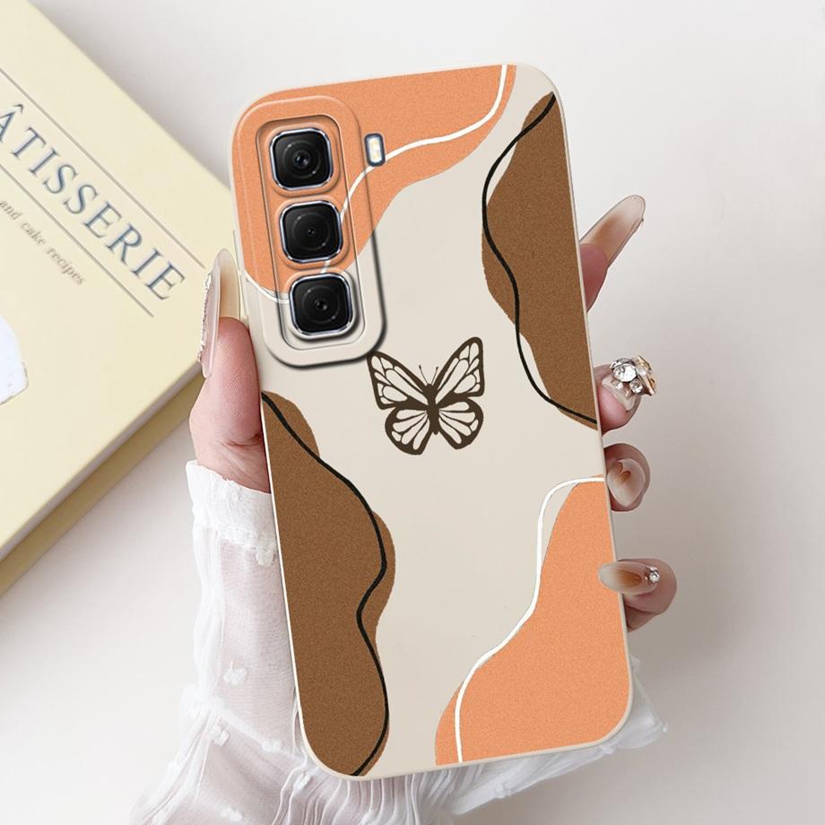 Для Infinix Hot 50 50i 4G X6882 X6531 Чехол Жидкий Силикон Мягкий ТПУ Задняя Крышка Hot50 Hot50i Телефон Funda Готический Черный Ночной Чехол