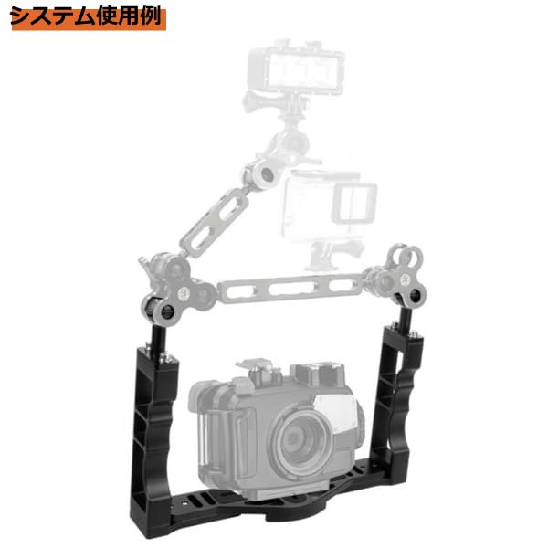 Бамбуковый подводный фотоаппарат Дайвинг Бокс Система рычагов Рукоятка Базовая система Система мульти-лотка Держатель с прямой базой GoPro Olympus Canon Nikon Ныряй! (двойной