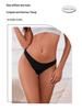 European-American Low Waist Cotton Seamless Nude Thong for Women