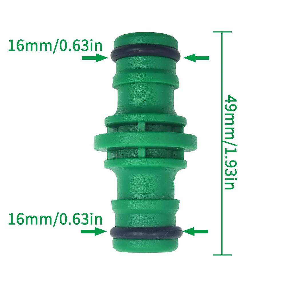 ABS Quick Connector for Garden Hose, 1/2” Double Male Hose Coupling Adapter, Extender Set for Pipe&tube