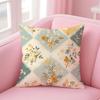 Colorful checkered pattern Cushion Cover Pillow Case Soft Skin Friendly Fabric Comfort  Concealed Zipper