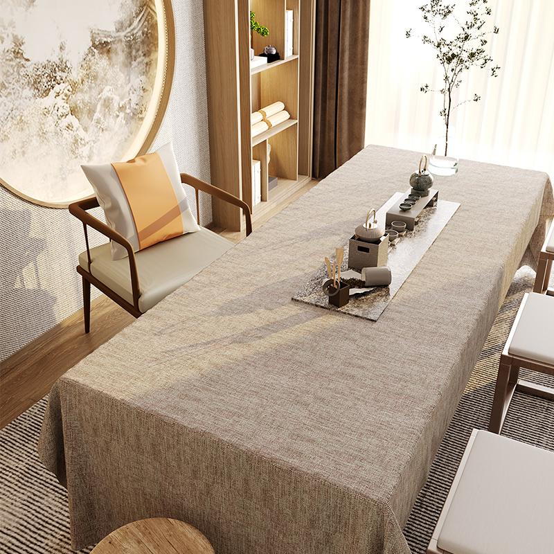 Yinshang Tablecloth Fabric, Conference Tablecloth, Solid Color Desk Cloth, Dining Table Cloth, Waterproof And Dustproof Cover Cloth, 130*220cm,