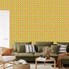 Vichy Plaid Wallpaper Yellow and Coral for Living Room and Bedroom 50x1000