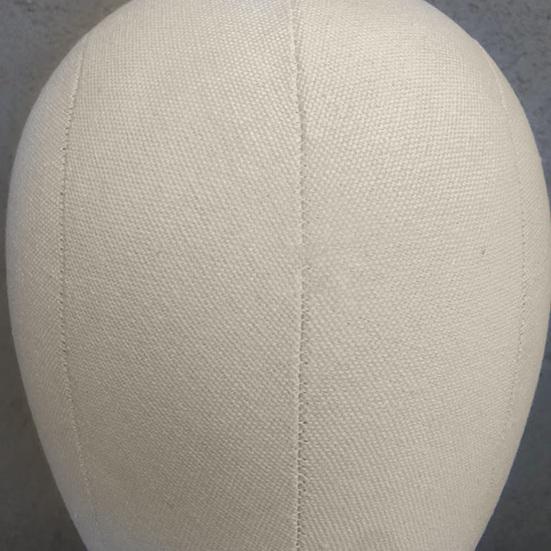 Yousheng Canvas Block Head Kit Training Styling Mannequin Wig Head DIY Durable Foam Canvas Material Display Head Wig Stand