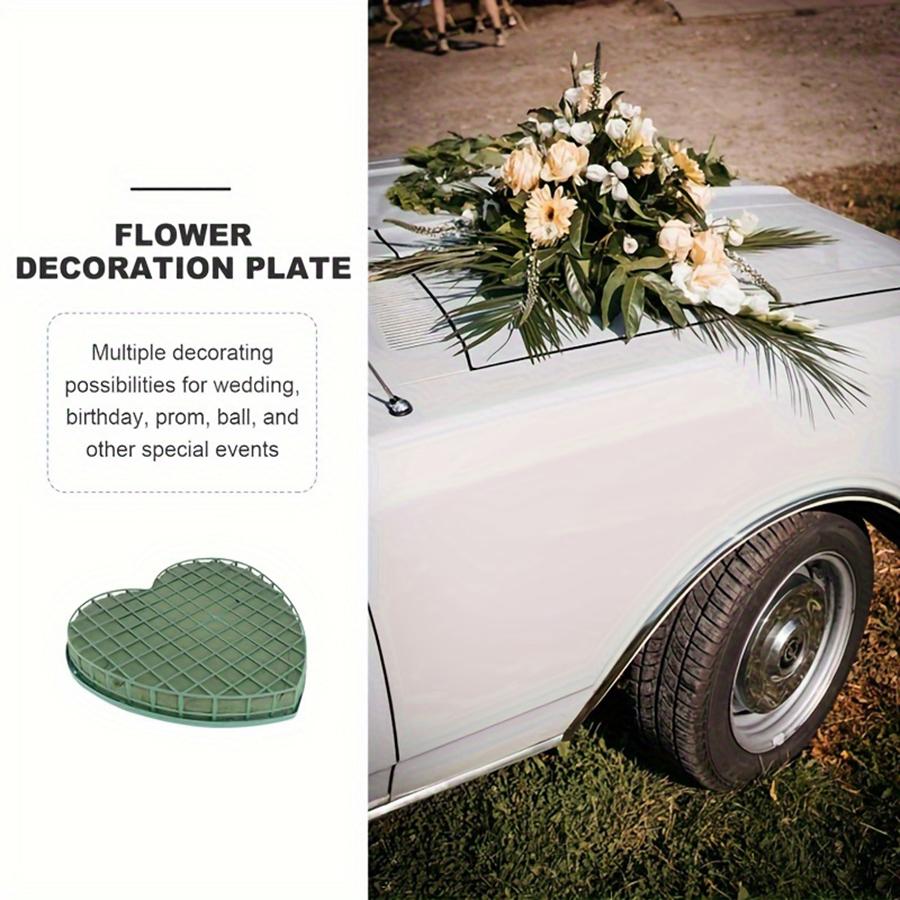 1 шт. Большие цветочные пенопластовые блоки в форме сердца, цветочные кирпичи с присоской для подноса, зеленая флористическая губка, цветочная грязь для свадебной вечеринки