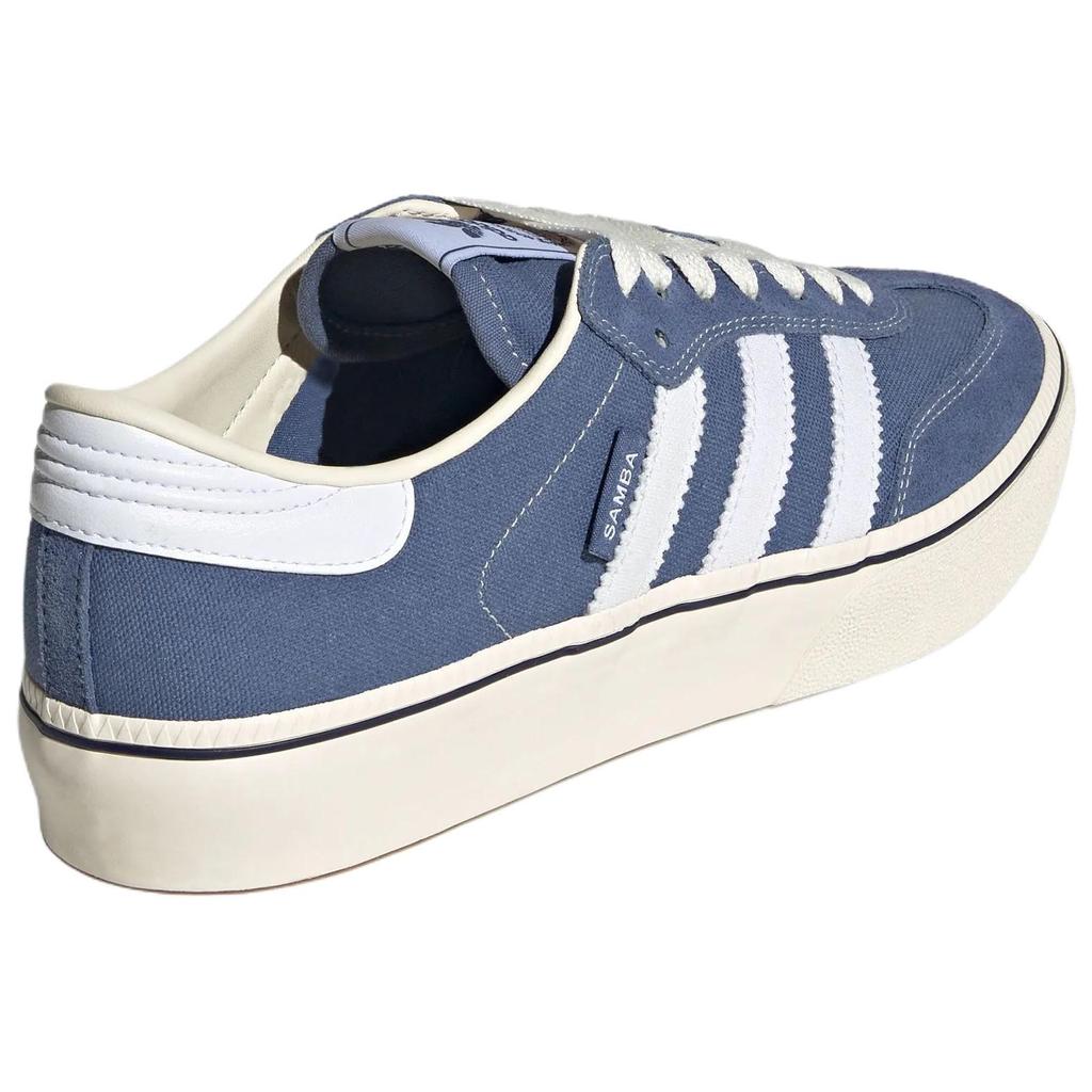 adidas Оригинальные кроссовки Samba Немецкой армии Унисекс Синие Белые KI0393