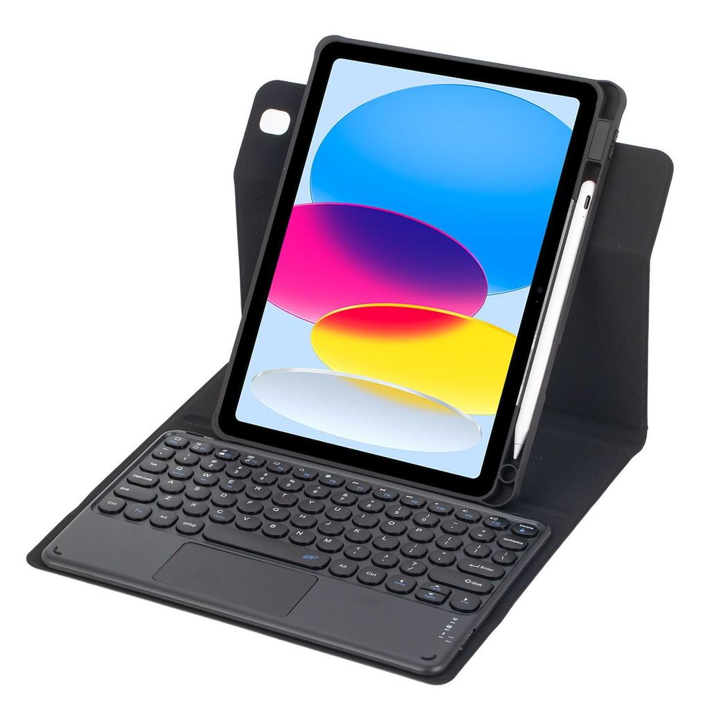 Вращающийся кожаный чехол-клавиатура Bluetooth для iPad 10.2 с отсеком для стилуса для Pro 11