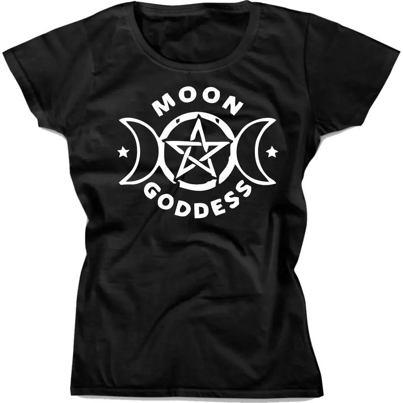 Playera Bruja Wicca Moon Godess Luna Pagana Mujer