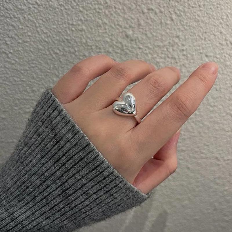 Цветочное кольцо из стерлингового серебра для женщин - Высококачественный дизайн с открытым соединением для осени/зимы