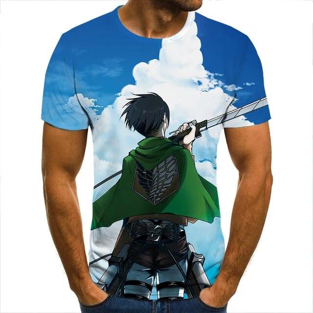 3D футболка «Атака Титанов», одежда солдата для мужчин, женщин, детей, крутые футболки с короткими рукавами, модные повседневные летние уличные одежды для мальчиков и детей