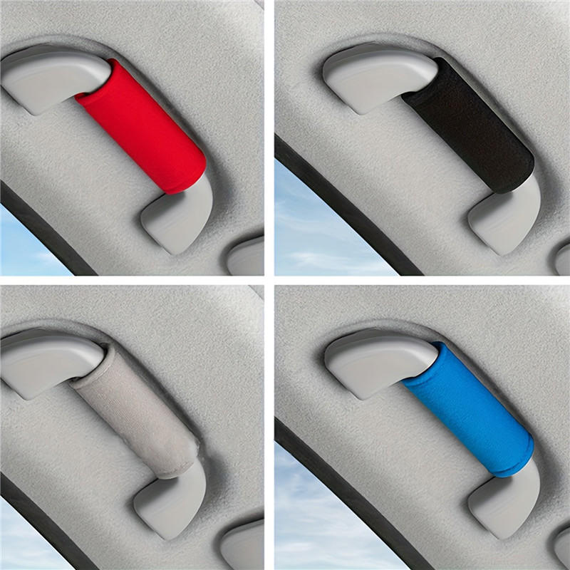 Car Roof Armrest Pull Cover Anti Wear Handbrake Non-slip Covers Automobile Safety Belt Shoulder Protector Car Door Inner Handle Protective Cover