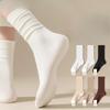 Women's Summer Thin Pure Cotton Boneless Crescent Tube Stack Socks