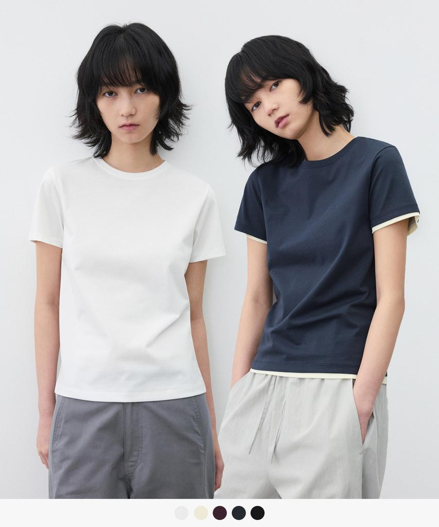 SUARE WOMEN Basic Silket Half Sleeve - 5 Colors
