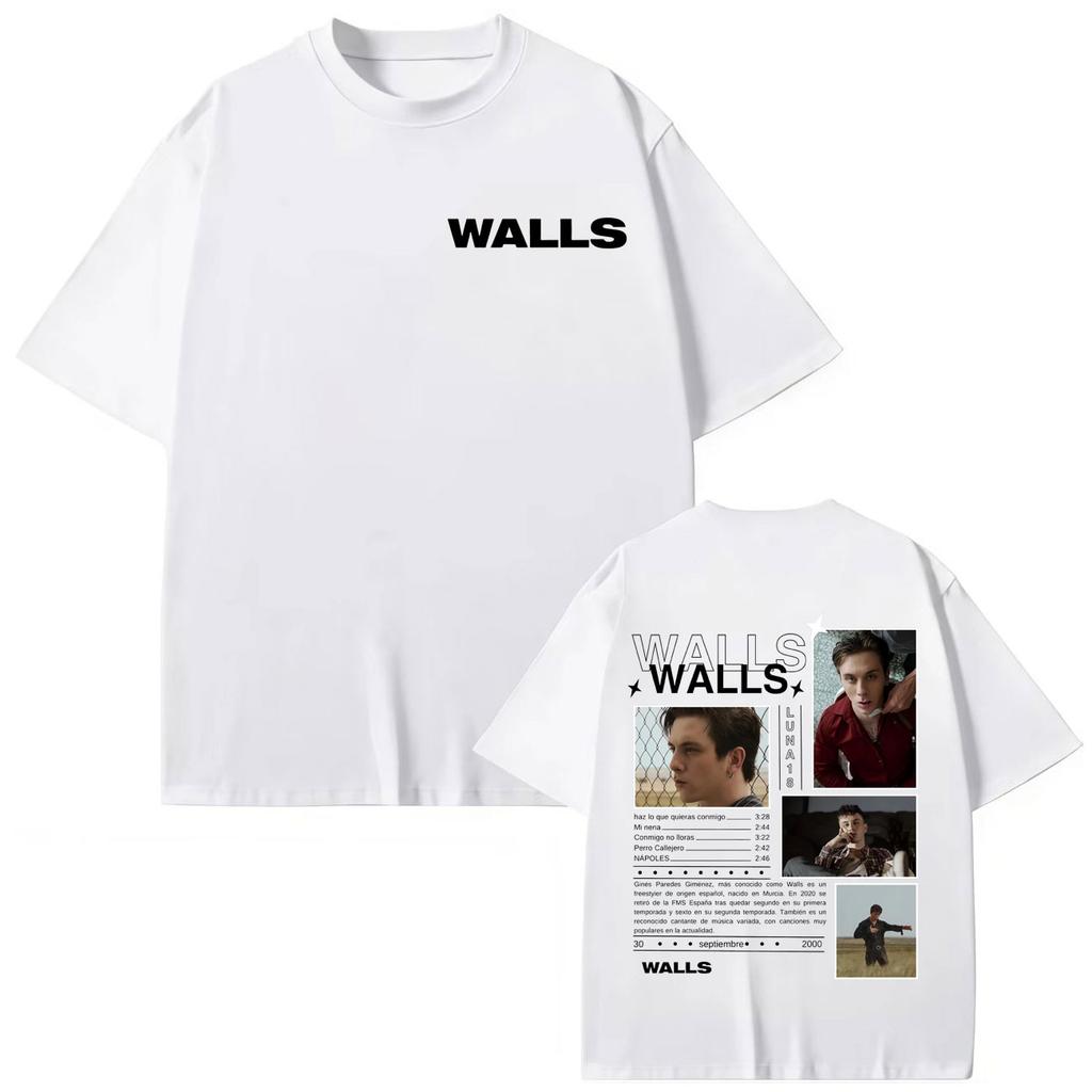 Певица Walls Luna Альбом Мерч Футболка Высокое Качество Короткий Рукав Футболки Мужчины Женщины Летняя Повседневная Свободная Хлопковая Футболка