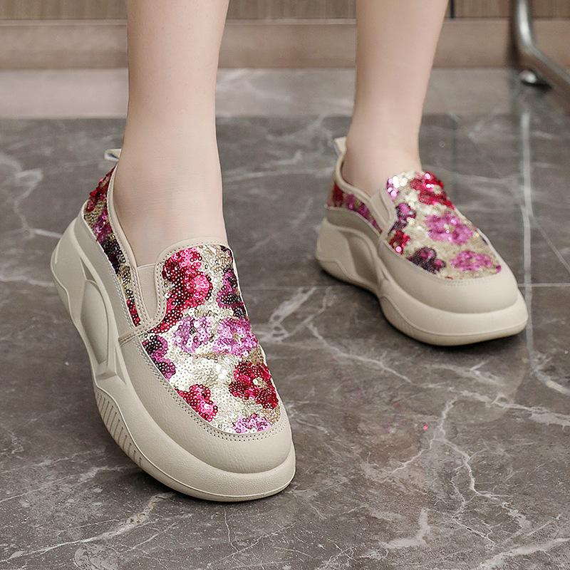 Женская повседневная обувь на плоской подошве, нескользящая прогулочная обувь, кроссовки, мягкие лоферы с круглым носком, удобная рабочая обувь на плоской подошве для женщин