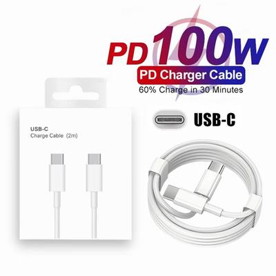 USB C PD 100 Вт Type C кабель для быстрой зарядки iPhone 15 16 Pro Max 15 16 Plus Samsung Huawei Honor C to C кабель для быстрой зарядки и передачи данных