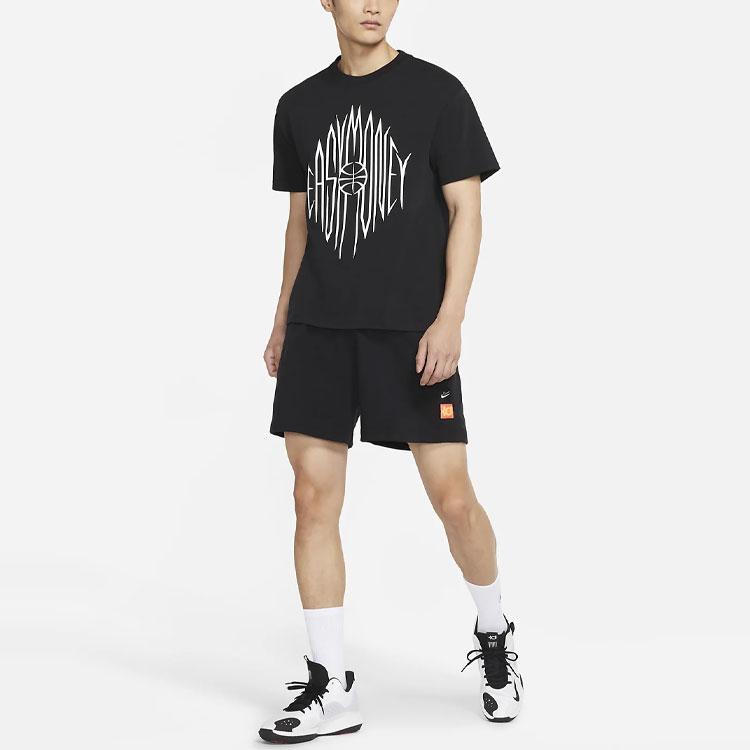 Nike KD Slim Reaper Баскетбольная Свободная футболка со спортивным принтом и короткими рукавами, мужские топы, черные DD0778-010