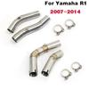 R1 Motorcycle Exhaust Muffle Link Middle Pipe For Yamaha YZF-R1 R1 2004-2006 2007 2008 2009 2010 2011 2012 2013 2014 YA015