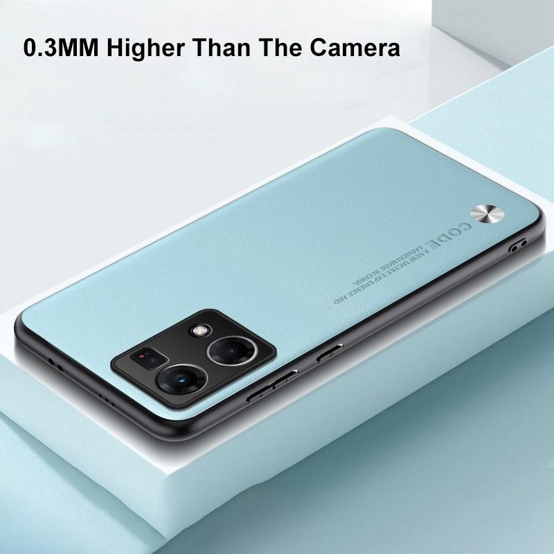 Luxury PU Leather Case For OPPO Reno 7 4G Back Cover Matte Silicone Shockproof Full Protection Phone Case For OPPO Reno7 Reno 7