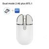 M203 USB Wireless Bluetooth Mouse Ultra Thin Quiet Rechargeable Wireless Compact Lightweight Compatible with iOS13 or Surface Tablet White 5.1