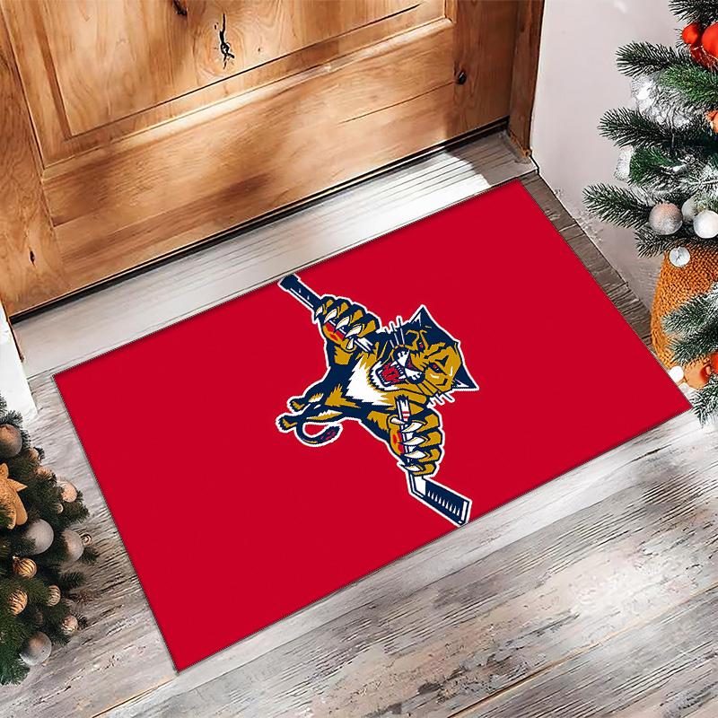 Florida Printed Flannel Area Rug Non Slip Soft Polyester Floor Carpet Indoor Decor Mat for Bedroom Living Room Sofa