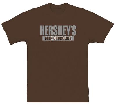 Классическая унисекс футболка с логотипом шоколада Hershey