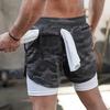 Anime Performance Shorts Printed Men GYM Casual Sports Compression Shorts Workout Running Mesh 2 In 1 Sport Short Pants M-3XL