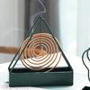 Creative Anti-Scald Mosquito Coil Holder with Tray Wrought Iron Triangular Shape Mosquito Repellent Incense Rack Home Tools