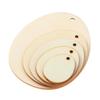 Craft Natural Wooden Hanging Ornaments Drawing Wood Slice Wood Chips Easter Decorations Easter Eggs