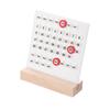 Wood Perpetual Calendar Acrylic Wooden Base Handmade DIY Calendar Stand Office Home Decoration Desktop Month Week Date Display