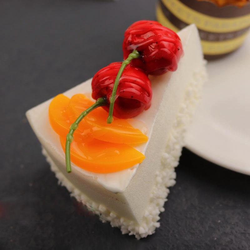 Cake Fake Photo Props Simulation Fruit Cake Bread Ice Cream Model Food Artificial Slicing