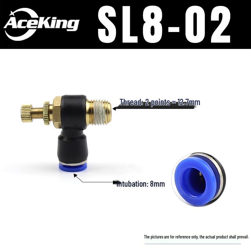 Pneumatic Regulator SL4-M5 with Exhaust SL6-01 and Speed Control Valves SL8-02, SL10-03, SL12-04.