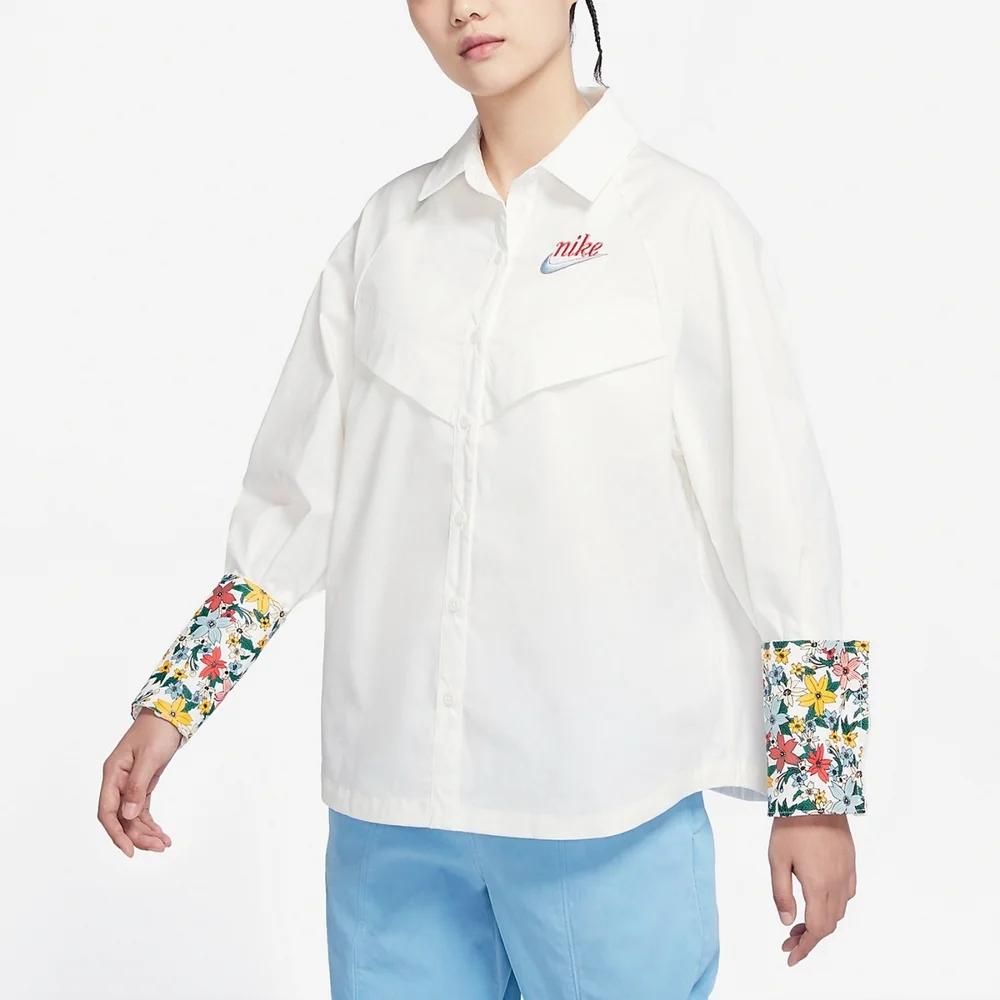 Nike Shirts Women's White Lapel Moderate Other (Unisex) Shirts DV3202 133