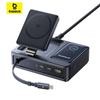 Baseus NOMOS 5-in-1 Desktop Charger 140W Qi2 Wireless Charging+Retractable Cable+Digital Display Multifuctional Charger