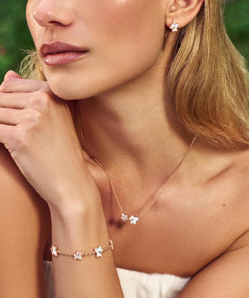 Lola Rose Ivy Mother-Of-Pearl Cubic Multi-Pendant Women'S Bracelet