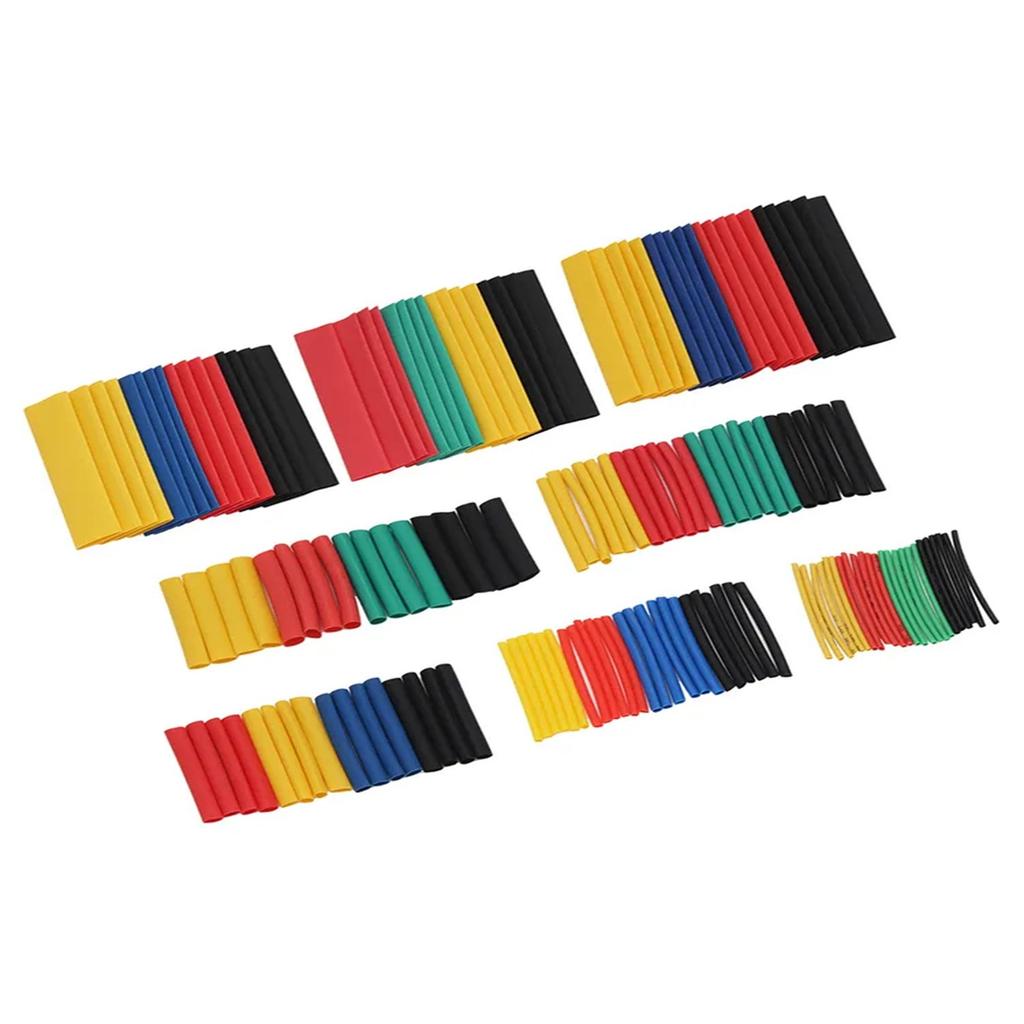 164PCS Bagged Colored Wire Sleeves Insulated Heat Shrink Tubing